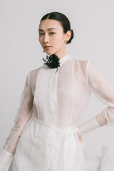 Wide-Leg Pants with High Waist and Elongated Silhouette for Tailored Sophistication