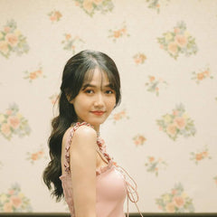 Silk Midi Skirt with Flowy Ruffle Hem and Elastic Waistband for Elegant Movement