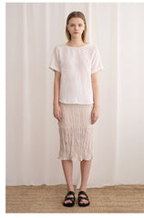 Reversible Button-Up Linen Top with Sailor Collar – Sarah Luton Luxury Womenswear