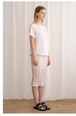 Reversible Button-Up Linen Top with Sailor Collar – Sarah Luton Luxury Womenswear