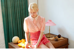 High-Waisted Linen Shorts with Tailored Waistband
