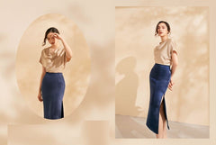 Silk Cowl Neck Top with Relaxed Drape