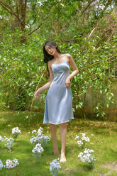 Billie Low Back Silk Slip Dress