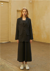 Robe midi en lin à bretelles spaghetti et ourlet évasé