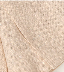 Tailored Linen Blazer with Short Sleeves and Triple Button Detail