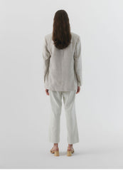 High-Waist Straight-Leg Linen Trousers for Women