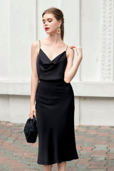 Myrtle Pleated Midi Silk Skirt