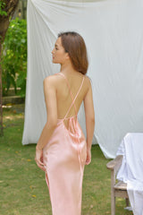 Robe nuisette en soie dos nu Olivia