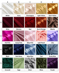 Silk blouse with high neckline, gathered bodice, and voluminous long sleeves